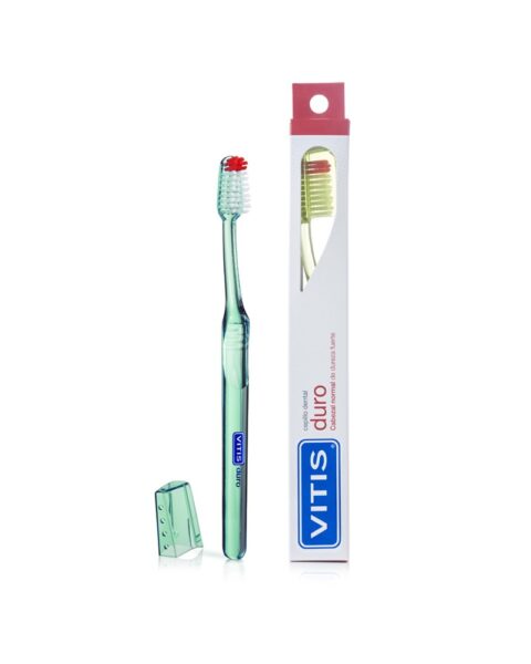 Vitis cepillo dental duro, cabezal normal, 1 unidad