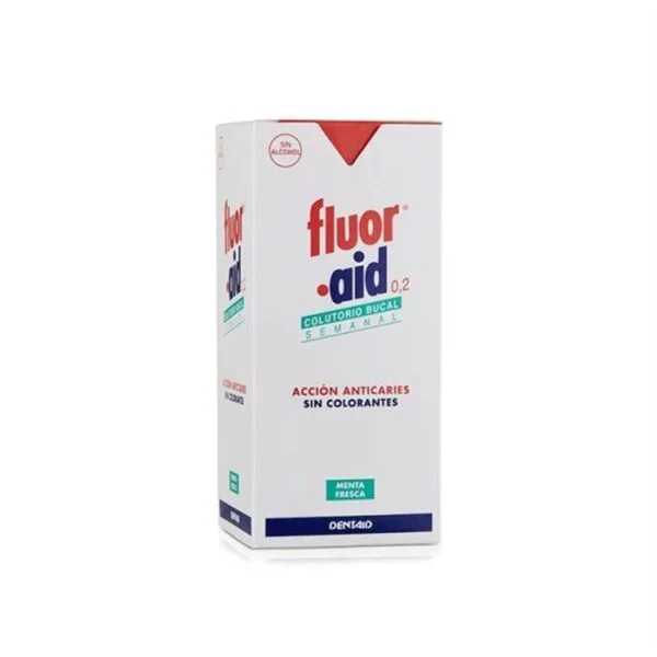 Fluor Aid 0,2% mondwater wekelijks anti-cariës 150 ml