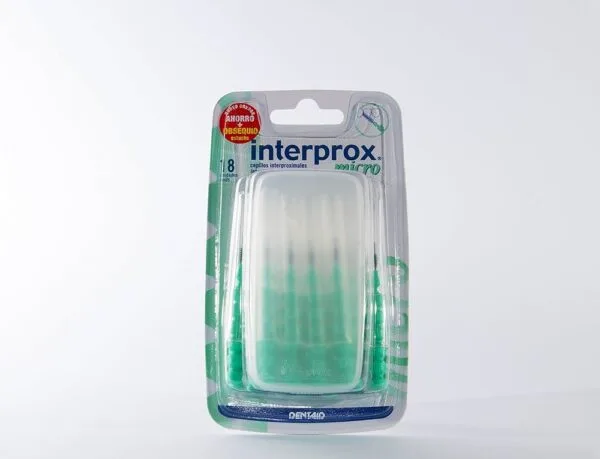 Interprox rechte interdentale borstels Micro 0,9 mm blister 14 eenheden