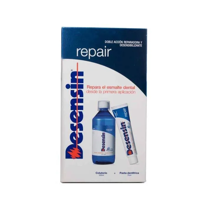 Desensin Reparatur-Set empfindliche Zähne Zahnpasta 75 ml + Mundspülung 500 ml