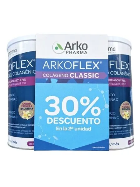 Arkoflex Kollagen Classic Vanillegeschmack doppelt 360 g + 360 g Pulver