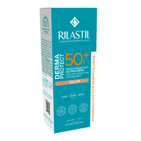 Rilastil Dermaprotect FPS 50+ creme facial com cor 50 ml