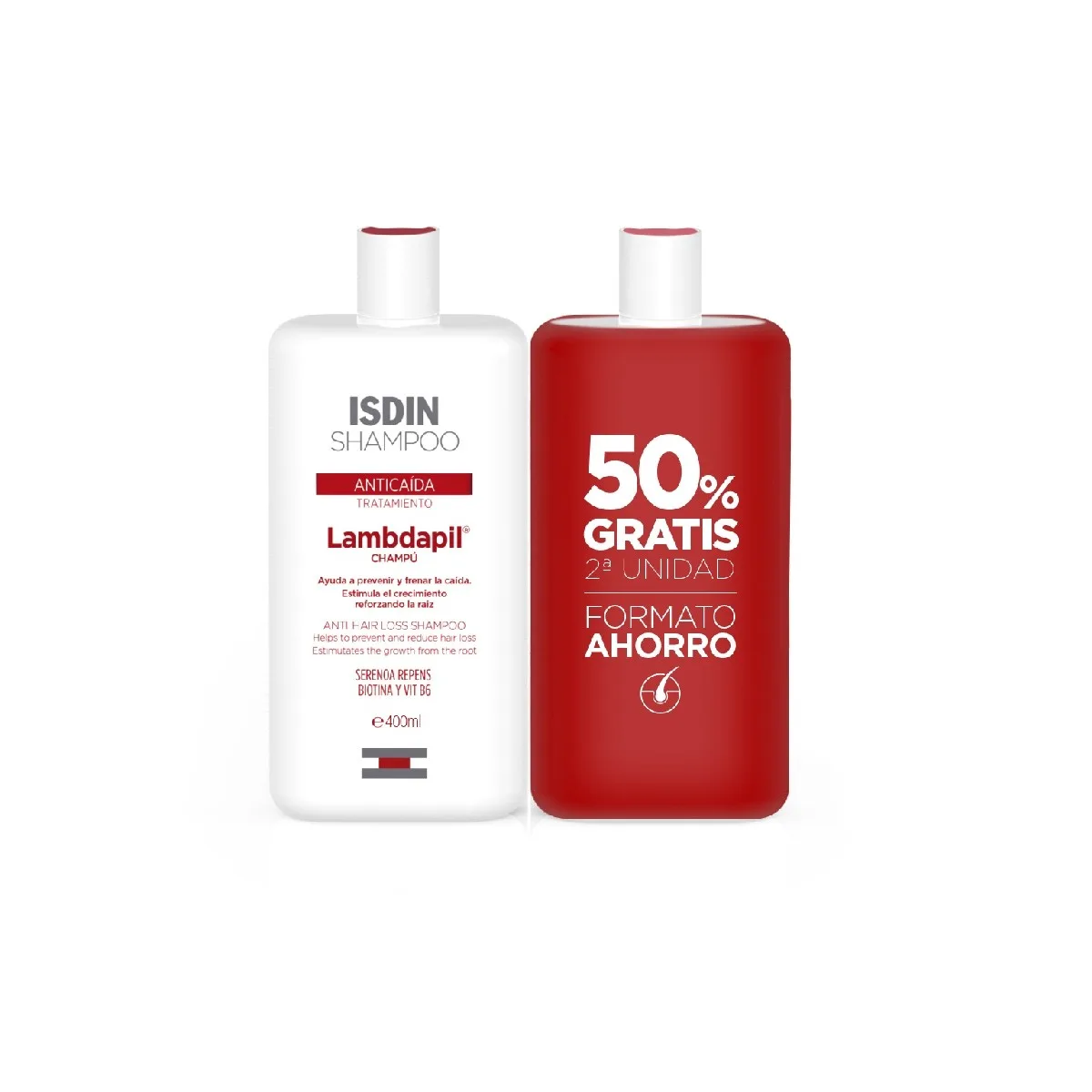 ISDIN Lambdapil Shampoo Anticaduta Doppio 2 x 400 ml