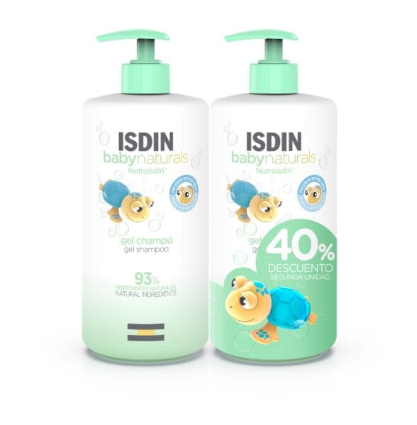 ISDIN Baby Naturals Nutraisdin gel shampooing bébé duo 2 x 750 ml