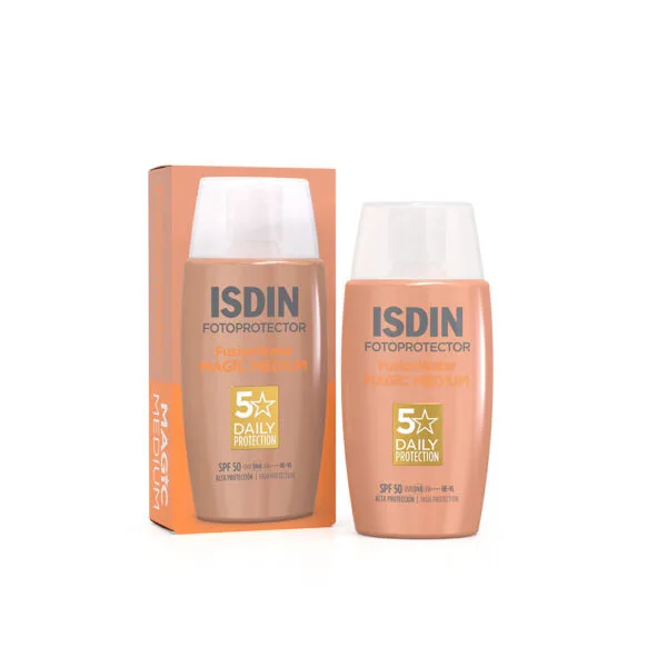 Fusion Water Magic Color Medium SPF 50 fotoprotector facial con color 50 ml