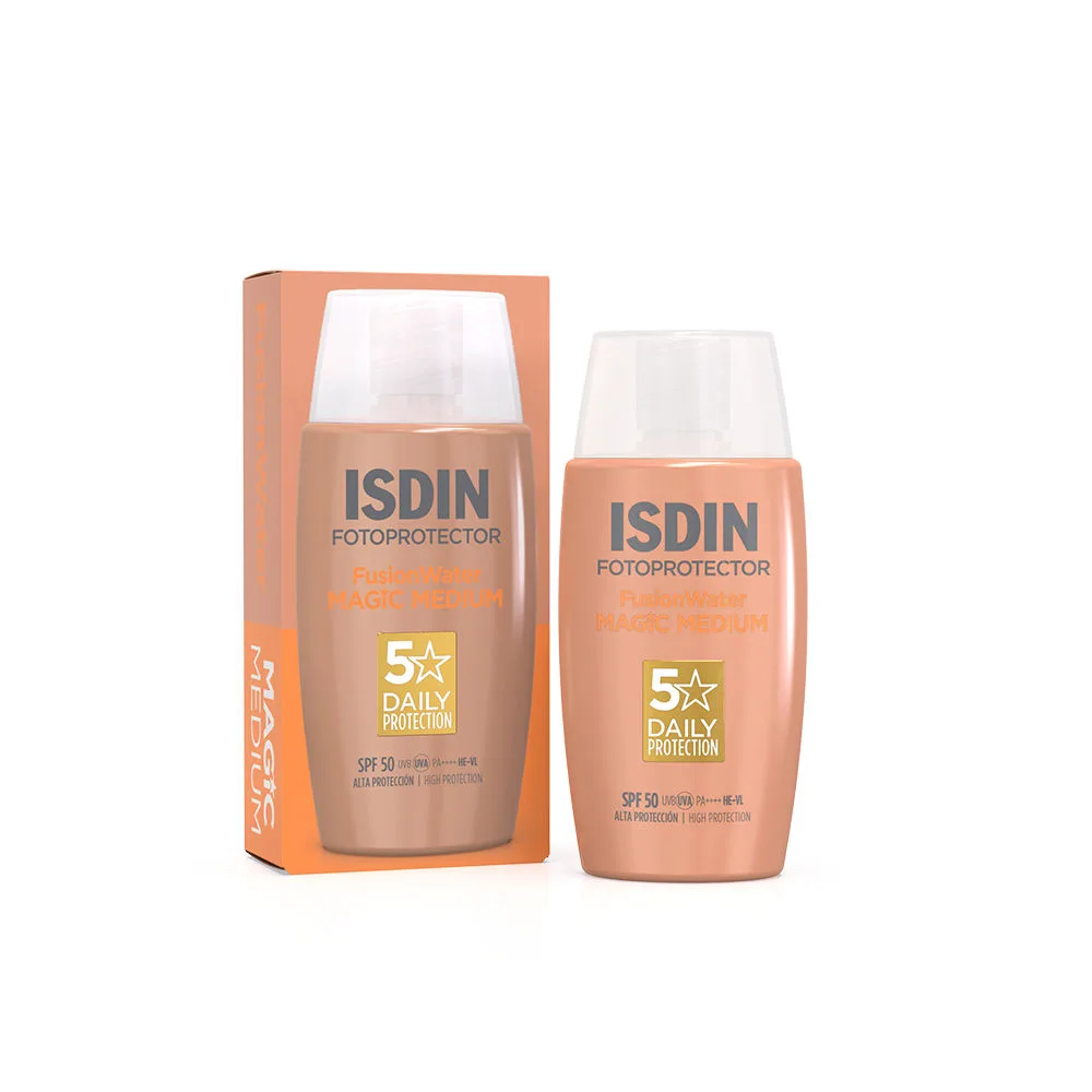 Fusion Water Magic Color Medium SPF 50 fotoprotector facial con color 50 ml