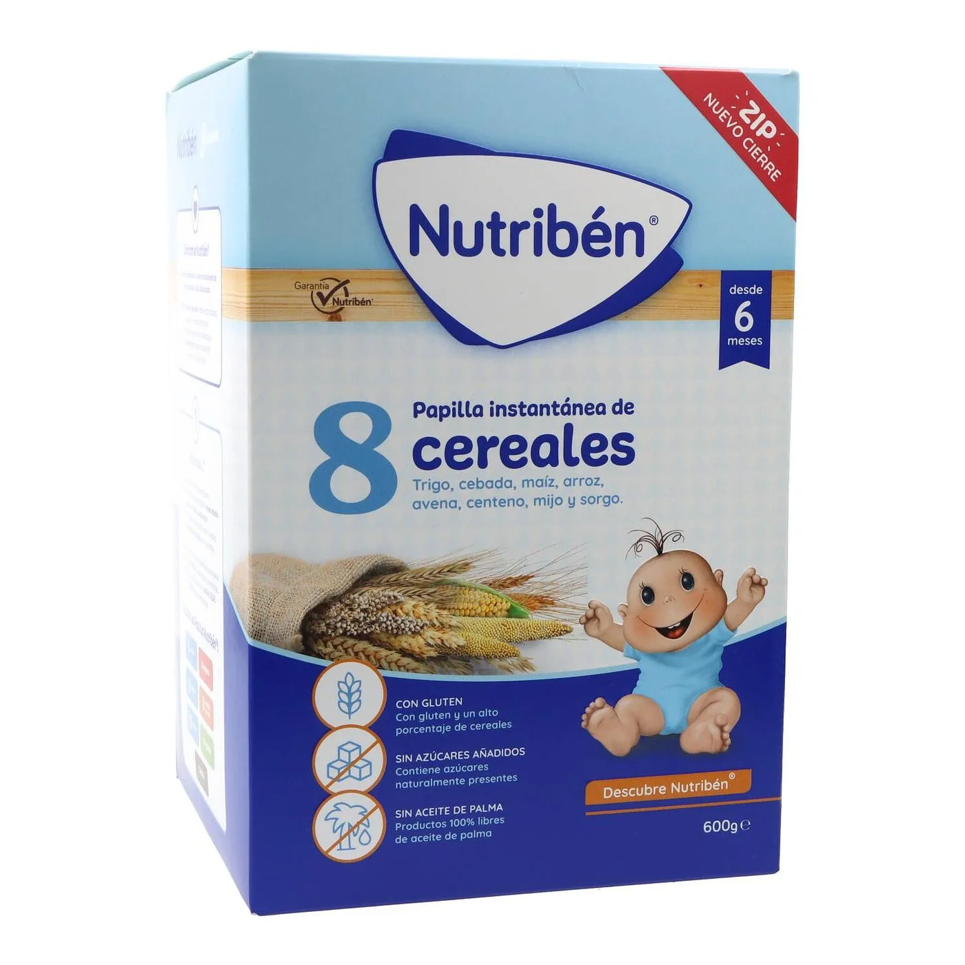 Nutribén Papilla 8 Cereales caja 600 g