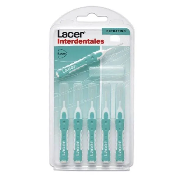 Lacer interdentale tandenborstels extra fijn recht 0,6 mm, blister 6 stuks