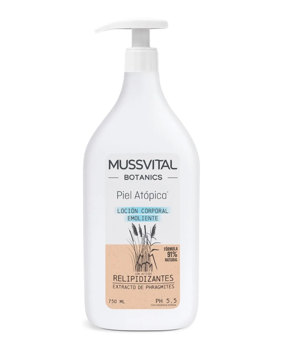 Mussvital Botanics kroppslotion för atopisk hud 750 ml