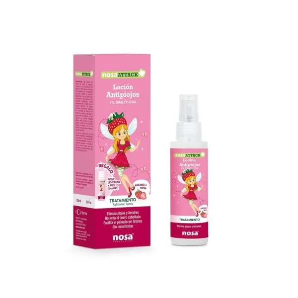 Płyn przeciwpchełowy 5% dimetikon o zapachu truskawki 100 ml