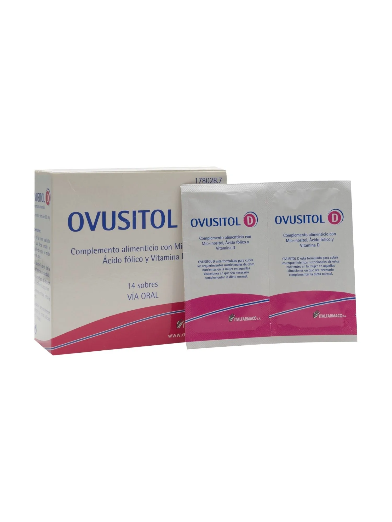 Ovusitol D complément alimentaire 14 sachets avec mio‑inositol, acide folique et vitamine D