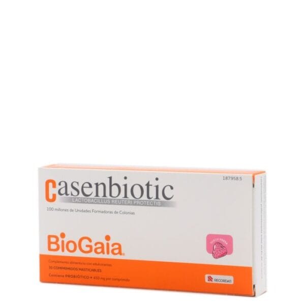 Casenbiotic comprimidos mastigáveis sabor morango 30 unidades