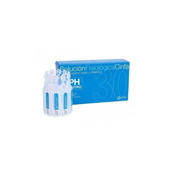 Sérum physiologique stérile Cinfa 30 monodoses de 5 ml