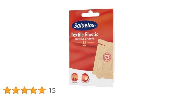 Salvelox Tiritas Textil Elástico Surtidas 12 Apósitos de Tela Flexible