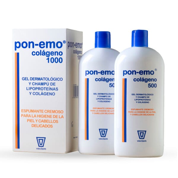 Vectem Pon-Emo Colágeno gel-champú piel y cabellos delicados 1000 ml