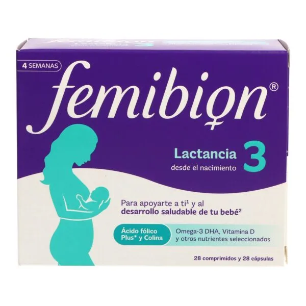 Femibion 3 pós-parto e lactação 28 comprimidos + 28 cápsulas (4 semanas)