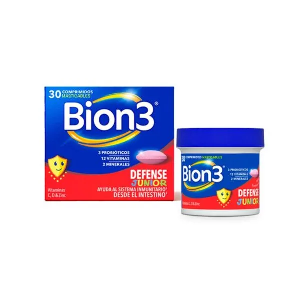 Bion3 Defense Junior Kinderpräparat 30 kaubonbonartige Tabletten mit Probiotika