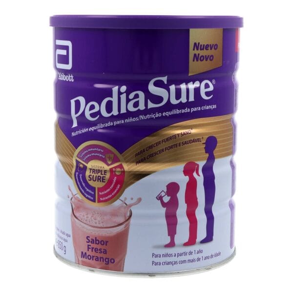 PediaSure ravintolisä lapsille pulverimuodossa, mansikkamaun, 850 g tölkki