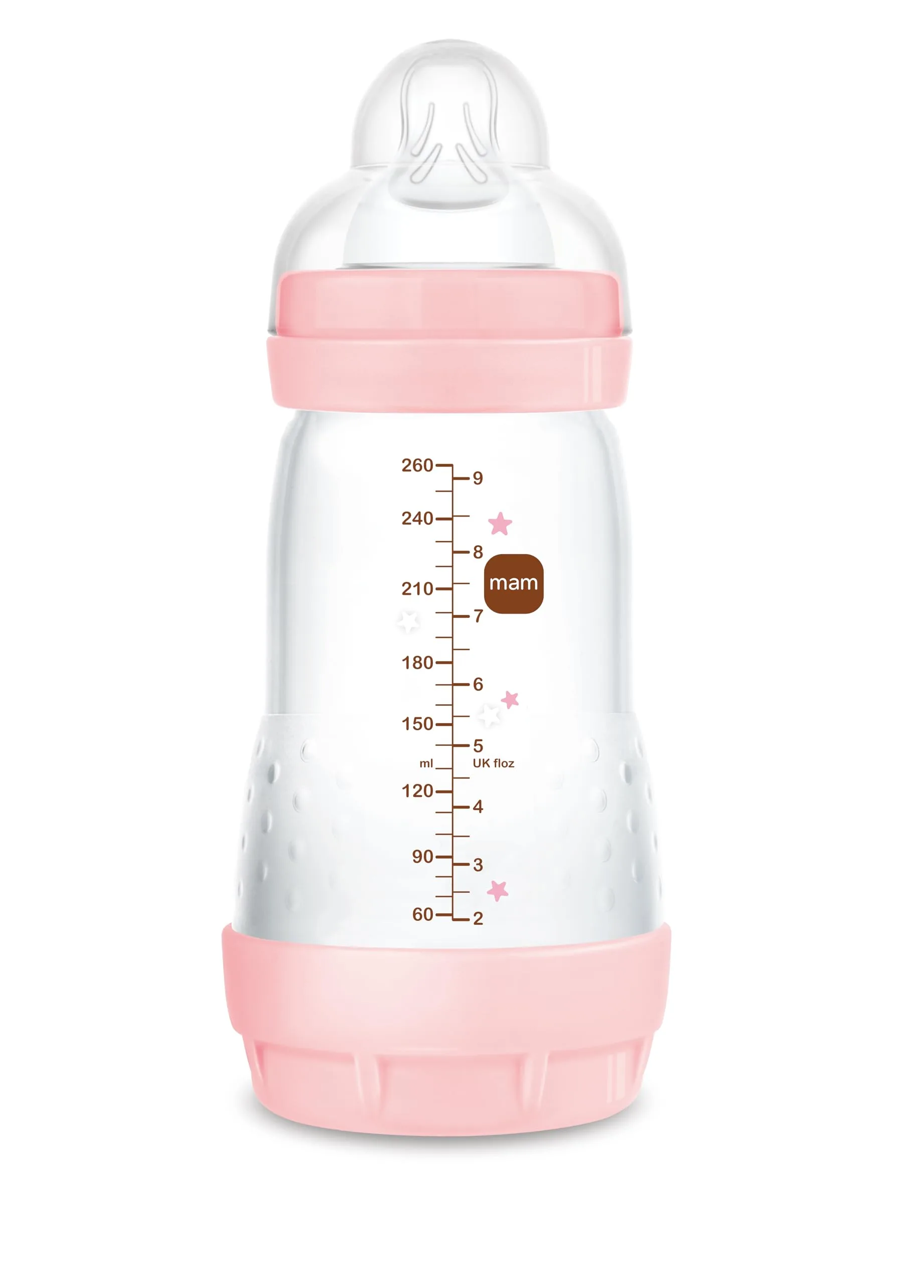 Biberon anti-coliques MAM Easy Start 260 ml couleur rose