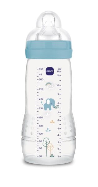 MAM Flasche Easy Active 330 ml blau für Baby ab 4 Monaten