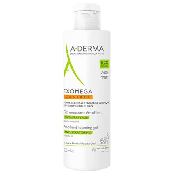 A-Derma Exomega Control gel nettoyant émollient peau atopique 500 ml