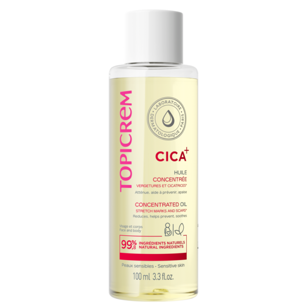 Topicrem Óleo tópico CICA para cicatrizes e estrias, 100 ml