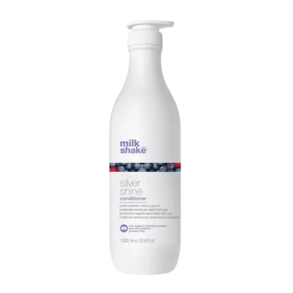 Milk Shake Après-shampooing en mousse Silver Shine pour cheveux blonds et gris 1L