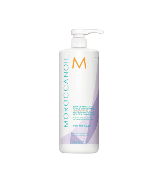 Après-shampooing Moroccanoil violet pour cheveux blonds Blonde Perfecting 1000 ml
