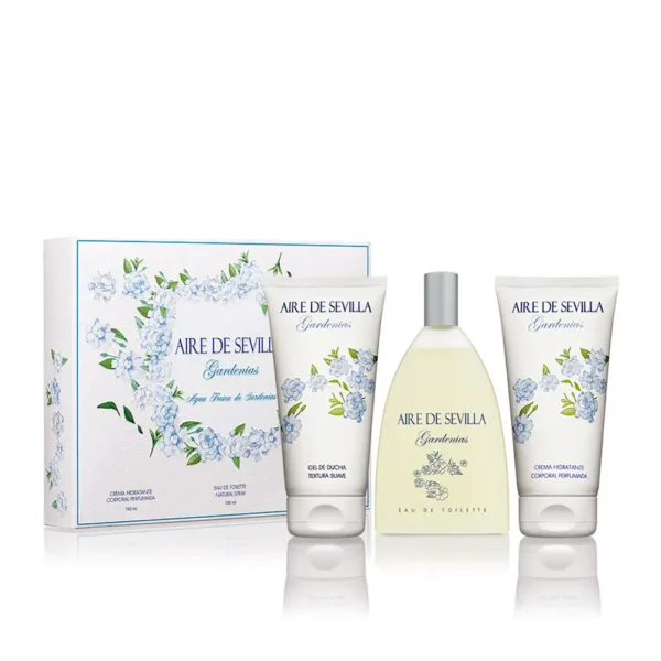 Instituto Español Sevilla Luft Gardenia Pack Parfüm, Duschgel und Creme 3×150 ml