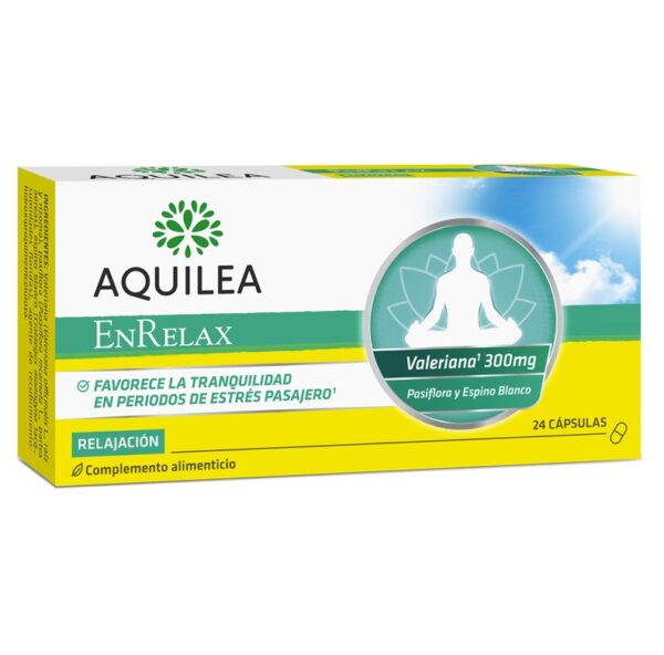 Aquilea Enrelax suplemento para relaxamento 24 cápsulas