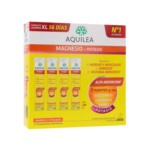 Aquilea Magnesio + Potassio arancione 56 compresse effervescenti complemento alimentare