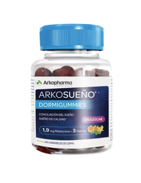 Arkopharma Arkosueño Dormigummies, integratore alimentare per sonno e riposo, 60 gomme