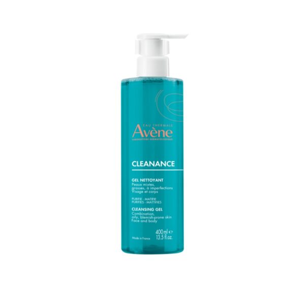 Avène Cleanance gel detergente viso e corpo per pelli grasse/a tendenza acneica 400 ml