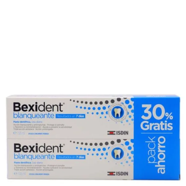 Bexident Aufhellend Pack 2 Stück 30% gratis (Mundspülung + Zahnpasta)