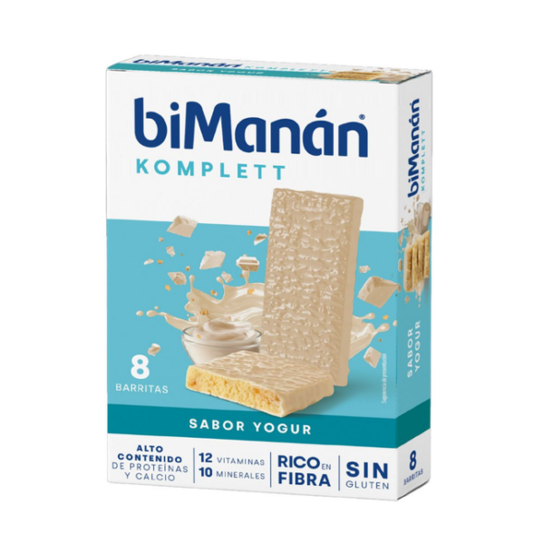 Bimanán Bekomplett barritas sustitutivas sabor yogur caja 8 unidades
