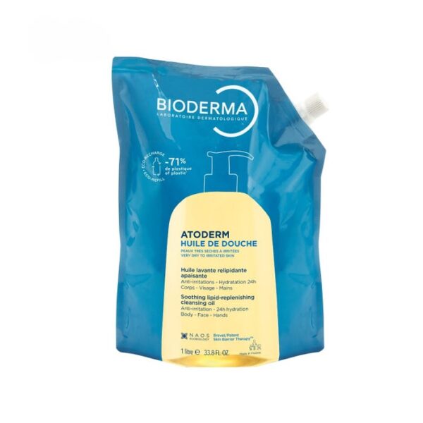 Bioderma Atoderm Olio da Doccia Refill Pelle Secca 1 L