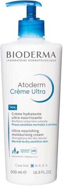 Bioderma Atoderm Crema hidratante corporal piel seca y sensible 500 ml dispensador