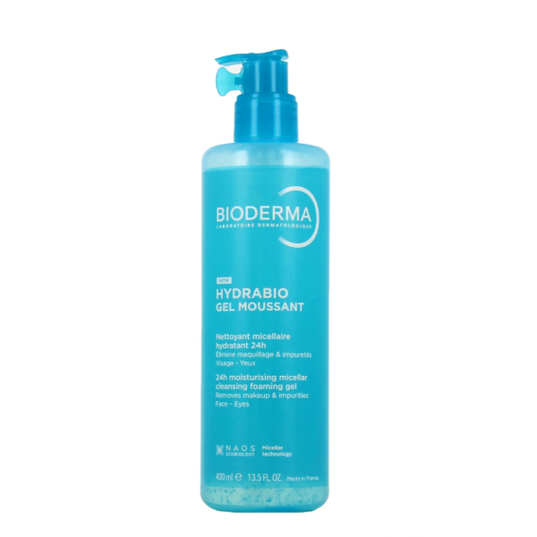 Bioderma Hydrabio Gel Moussant detergente facciale idratante pelle sensibile 400 ml
