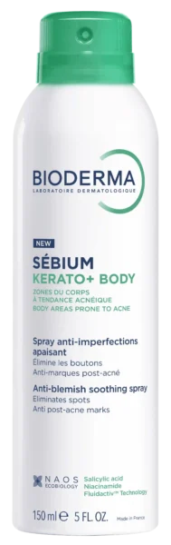 Bioderma Sébium Kerato+ spray corporal antiacné piel grasa 150 ml