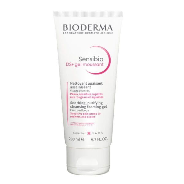 Bioderma Sensibio DS+ Gel Nettoyant Peau Sensible avec Dermatite Séborrhéique 200 ml