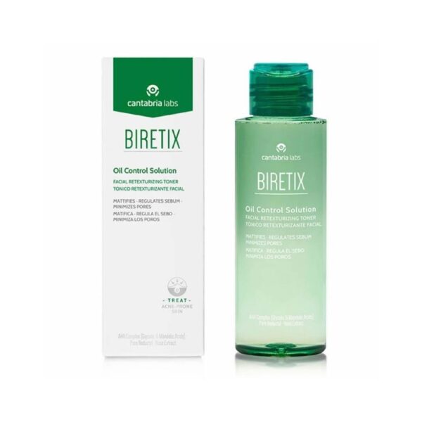 Biretix Soluzione Controllo Olio tonico facciale retexturizzante pelle grassa 100 ml