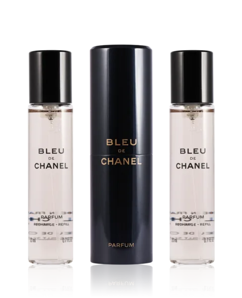 Bleu de Chanel Eau de Parfum vaporizador twist & spray recarregável 3 x 20 ml