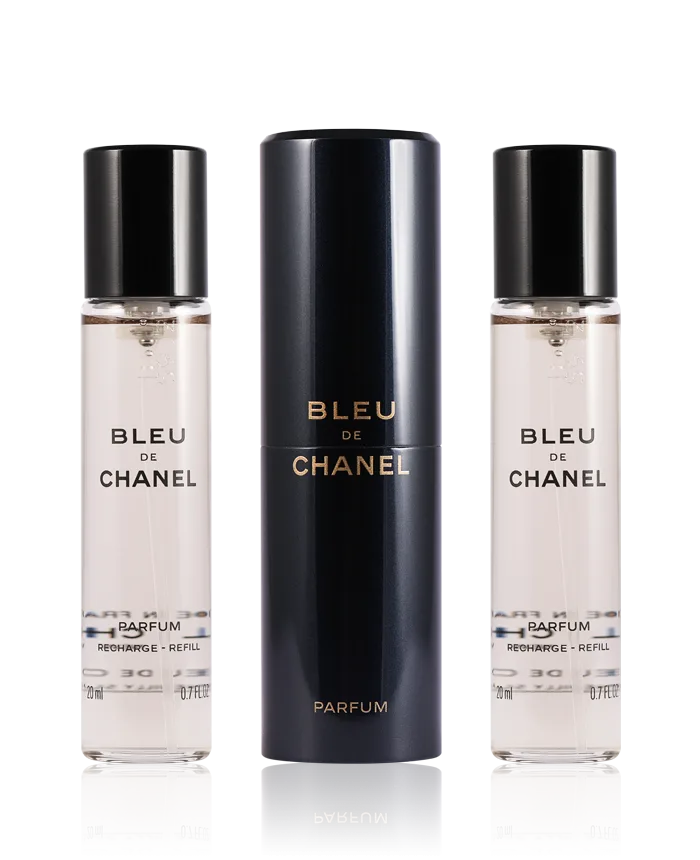 Bleu de Chanel Eau de Parfum vaporizador twist & spray recargable 3 x 20 ml