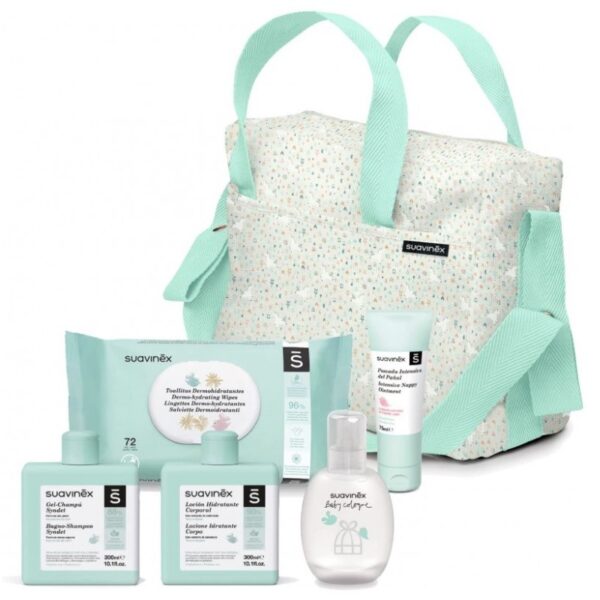 Groene draagtas voor baby Suavinex