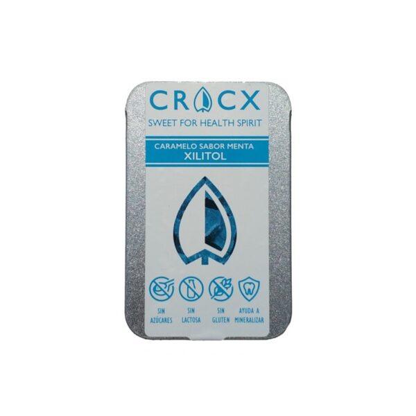 Caramelo sabor menta com xilitol sem açúcar sem glúten sem lactose em lata 35 g