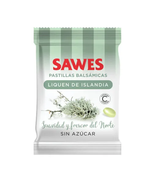 Caramelle Sawes bustina con lichene dell'Islanda