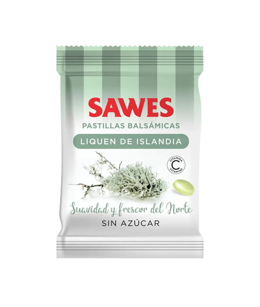 Bonbons Sawes sachet avec lichen d'Islande