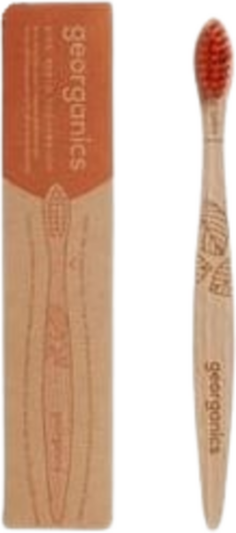 Brosse à dents enfant en bois de hêtre Georganics