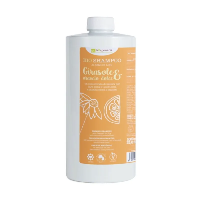 La Saponaria Champú bio girasol y naranja 200 ml