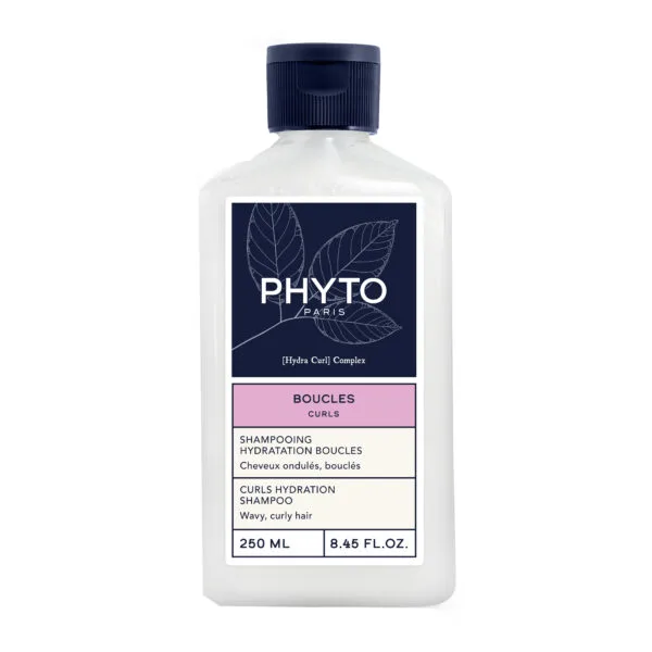 Phyto Hydraterende Shampoo voor Krullen, Reinigt en Hydrateert Golvend en Krullend Haar 250ml
